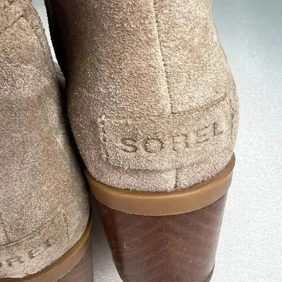 Sorel Women's Cate Cut Out Bootie Waterproof Ankle Boot Ash Brown Sz 8 - Picture 5 of 11